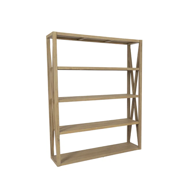 Sunset West Coastal Teak X Bookcase | SW5501-XBK
